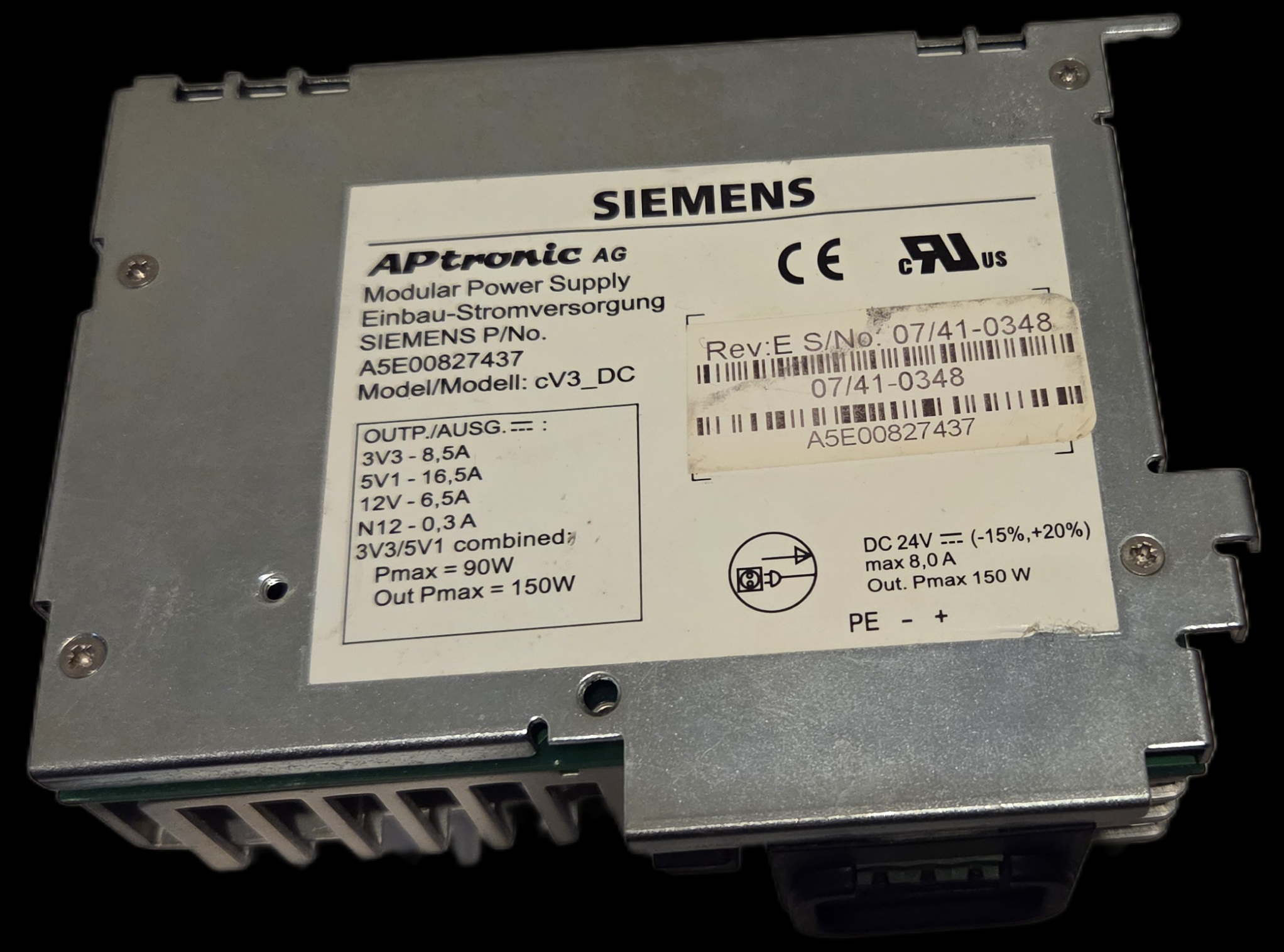 Siemens AG APtronic AG Modular Power Supply A5E33939714 11-05-500196-1